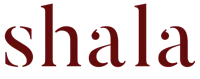 a logo with the word shala on it