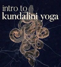 an image of a snake with the words'intro to kundalini yoga'
