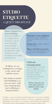 studio etiquette a quiet discipline