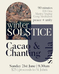 winter solstice cacao & chanting