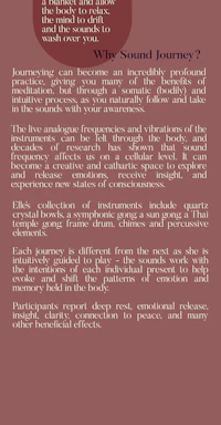 the cover of a book with the words'my sound journey'