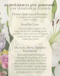 an invitation to give generously your donation of flowers