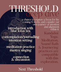 a poster with the words,'threshold deep dive'