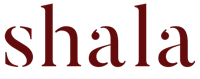 a logo with the word shala on it